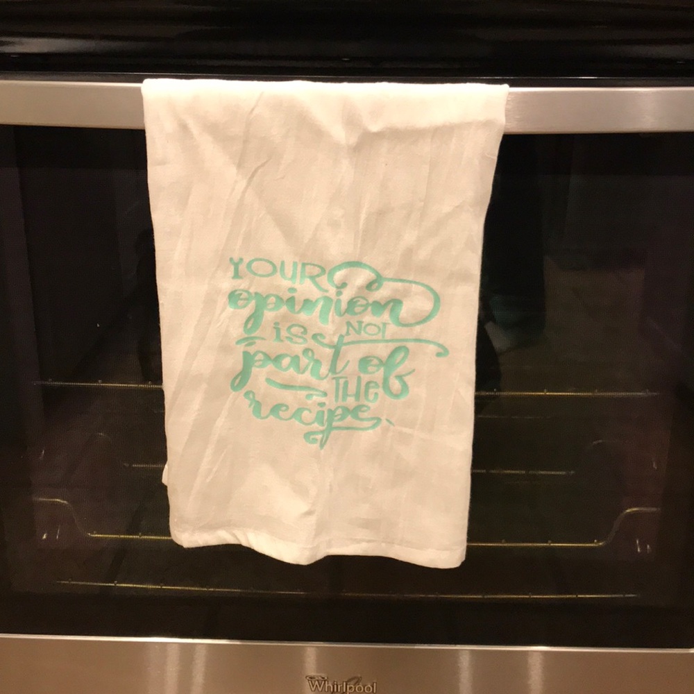 Custom tea towel or kitchen towel